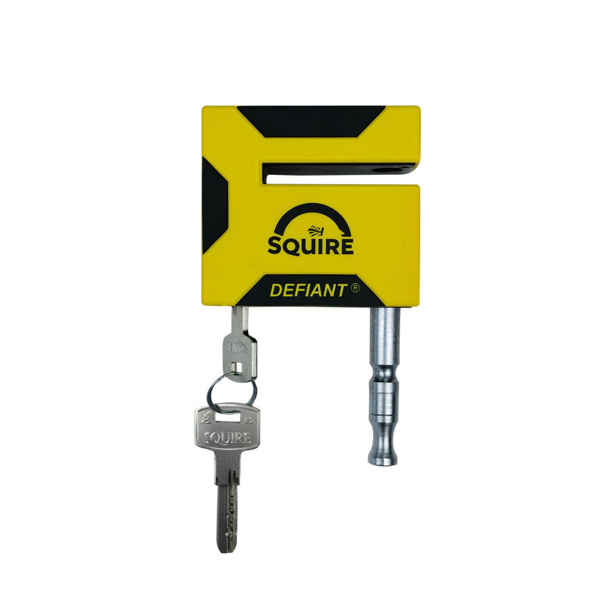 Squire Defiant Disc Lock Keyed Alike Black - FREE UK Shipping, FREE 365 Day Returns | Moto Central