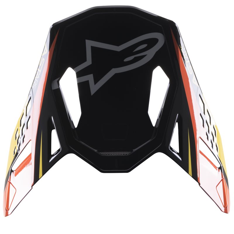 Alpinestars Visor S-M10 Carbon Meta2 Black / Yellow / Glossy Orange