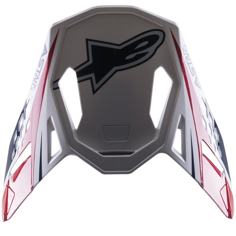 Alpinestars Visor S-M10 Carbon Meta2 White / Red / Glossy Blue