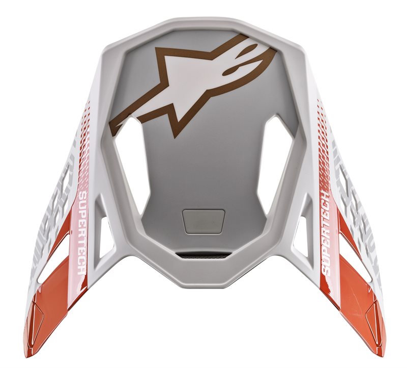 Alpinestars Visor S-M8 Triple Fluo Orange / White / Gold MG