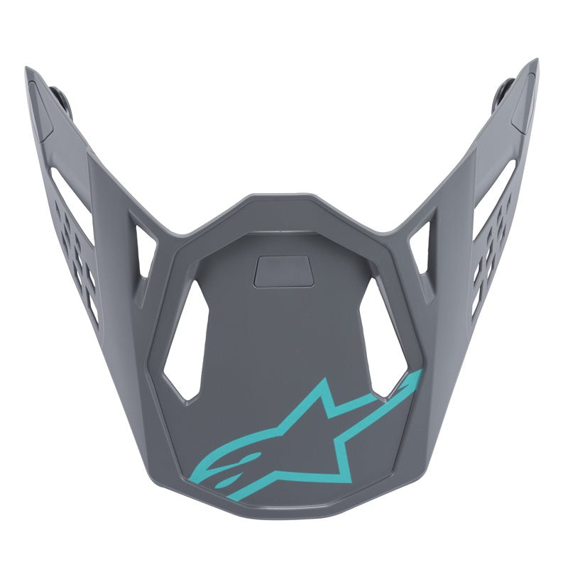 Alpinestars Visor S-M8 Radium Cool Grey / Matt Teal