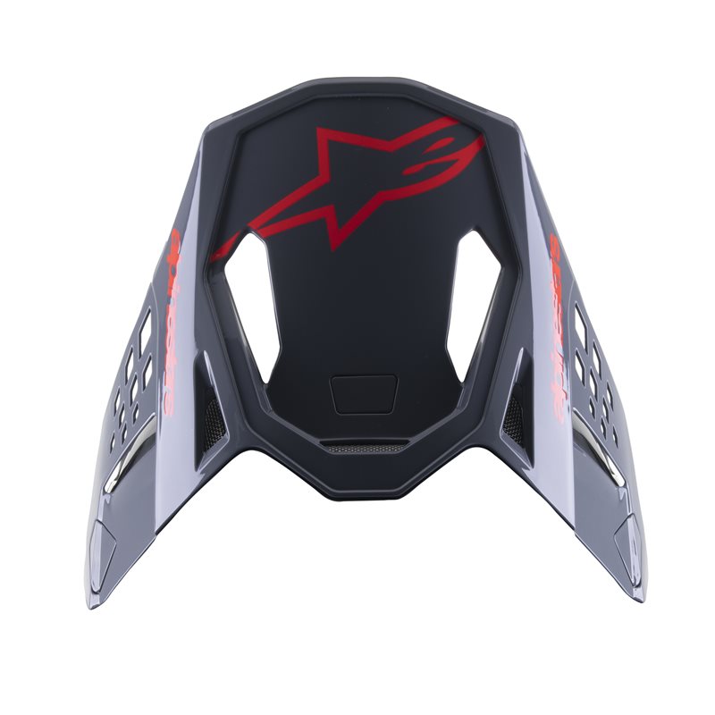 Alpinestars Visor S-M8 Radium 2 Black / Glossy Neon Red