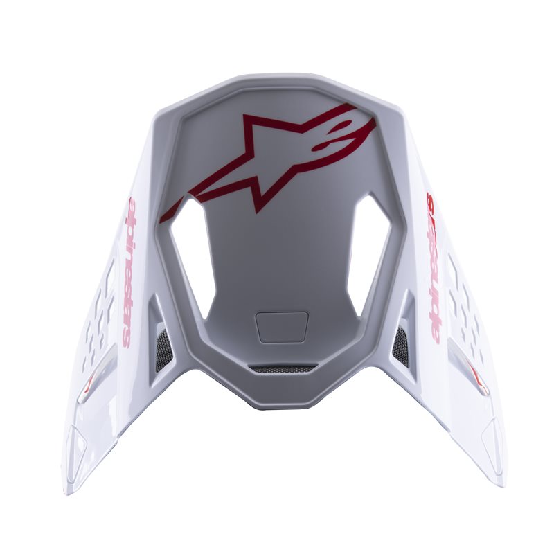 Alpinestars Visor S-M8 Radium 2 Bright Red / Glossy White