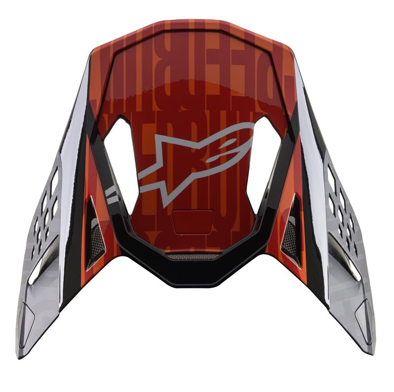 Alpinestars Visor S-M10 Alloy Black / Fluo Orange / Red MG