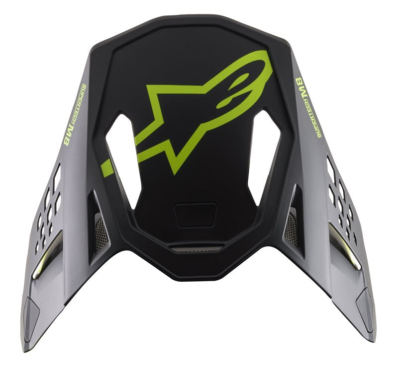 Alpinestars Visor S-M8 Echo Black / Matt Fluo Yellow