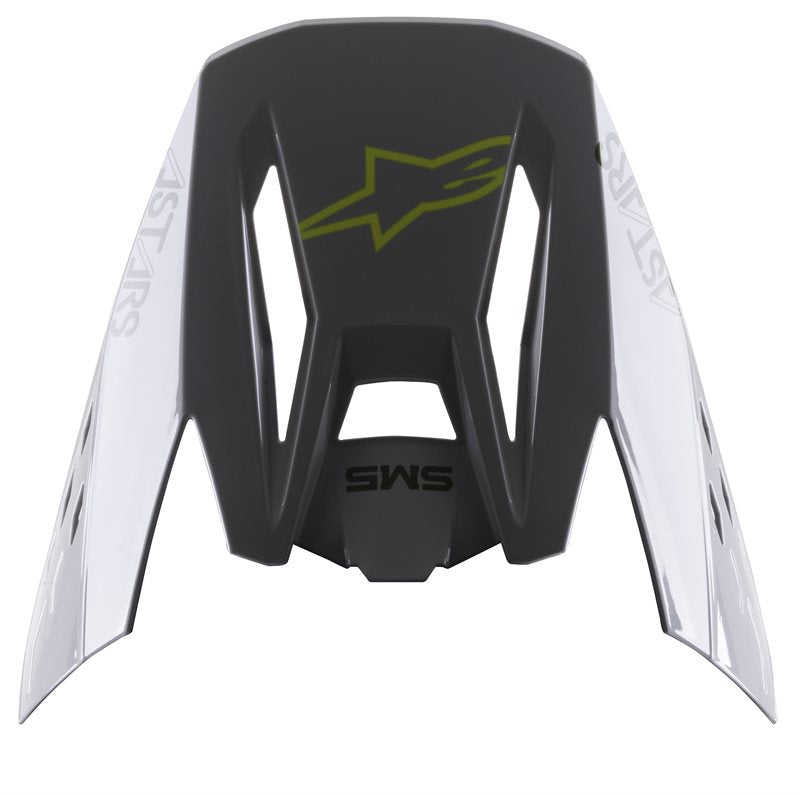 Alpinestars Visor S-M5 Bond Silver / Glossy Fluo Yellow