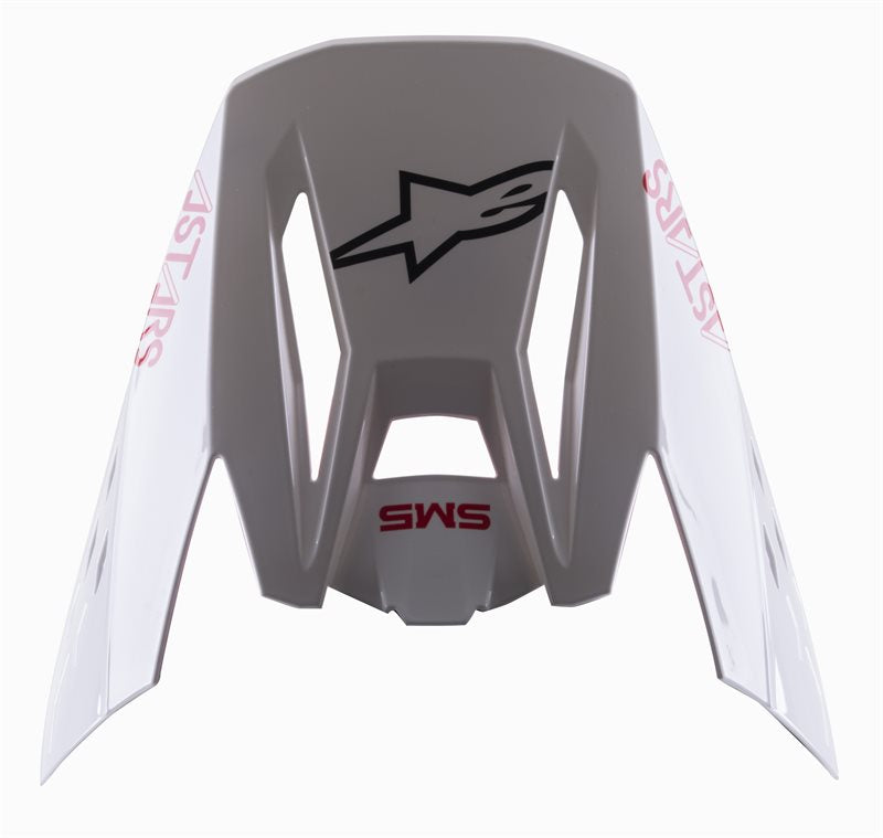 Alpinestars Visor S-M5 Bond White / Glossy Red