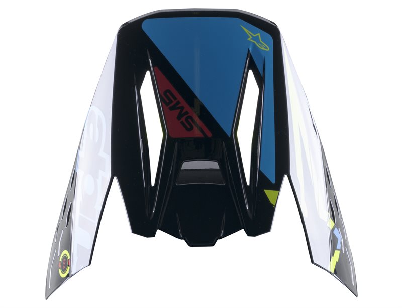 Alpinestars Visor S-M5 Action Black / Cyan / Fluo Yellow Glossy