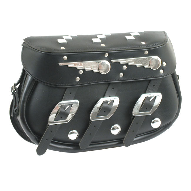 Samwel Speedking Softail Saddlebags Black - FREE UK Shipping, FREE 365 Day Returns | Moto Central