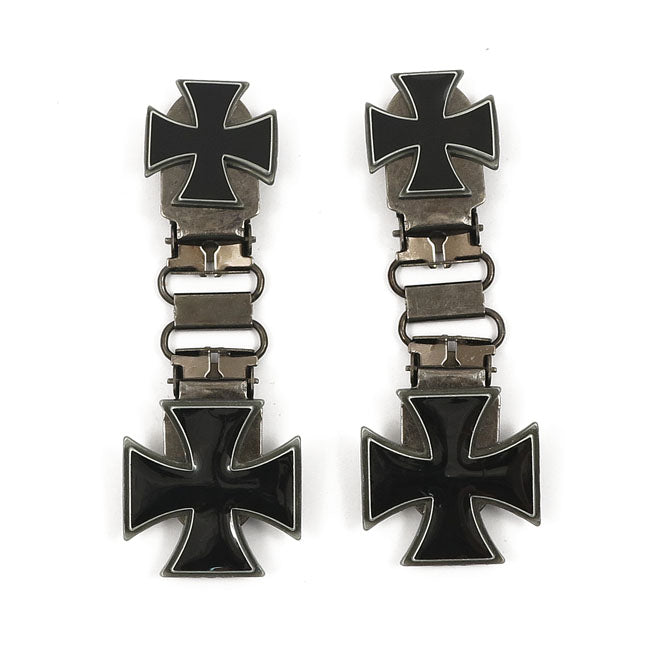 Ryder Clips Front Clips Maltese Cross For Stirrups / Strap / Engineer / Harness Boots