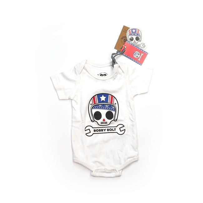 Bobby Bolt USA Kids Bodysuit White