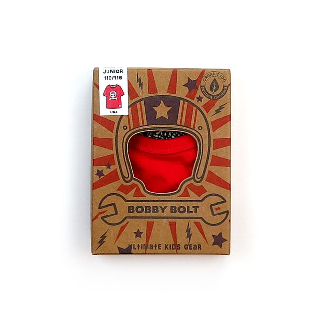 Bobby Bolt USA Kids T-Shirt Red