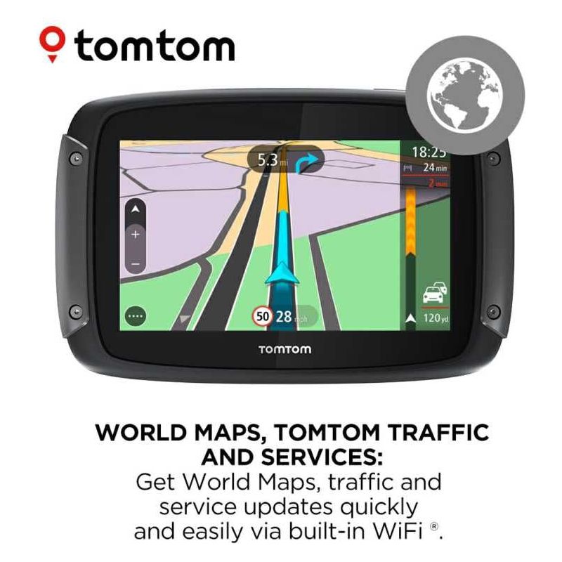 Tom Tom Rider 550 Premium Satellite Navigation System Black - FREE UK Shipping, FREE 365 Day Returns | Moto Central