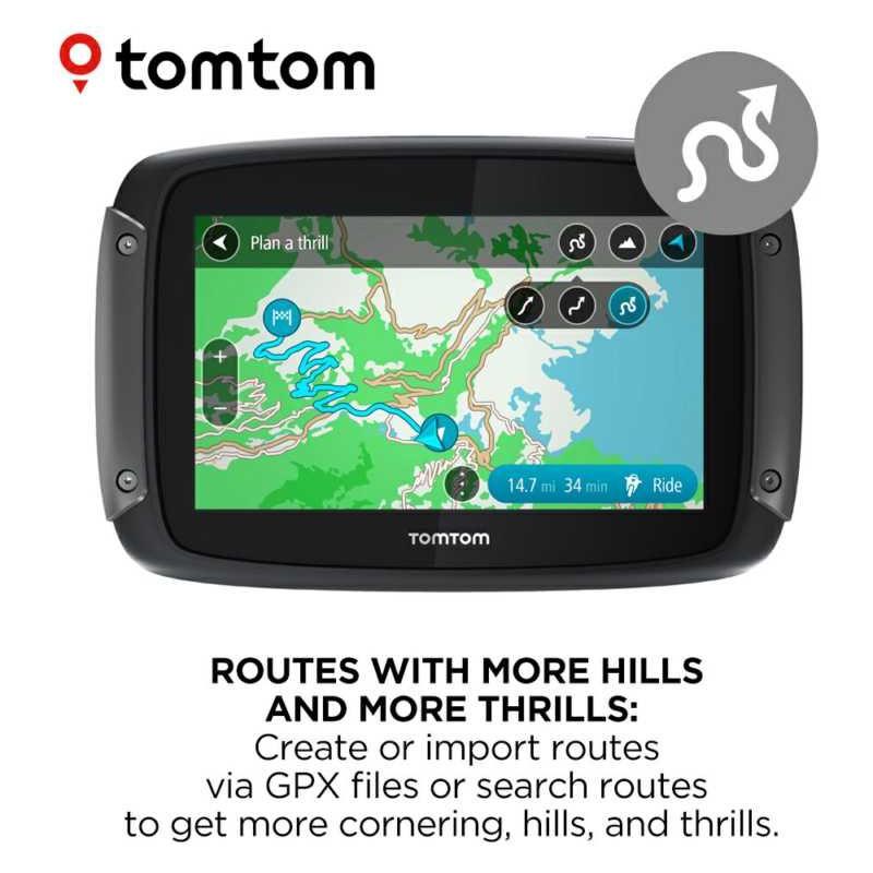 Tom Tom Rider 550 Premium Satellite Navigation System Black - FREE UK Shipping, FREE 365 Day Returns | Moto Central