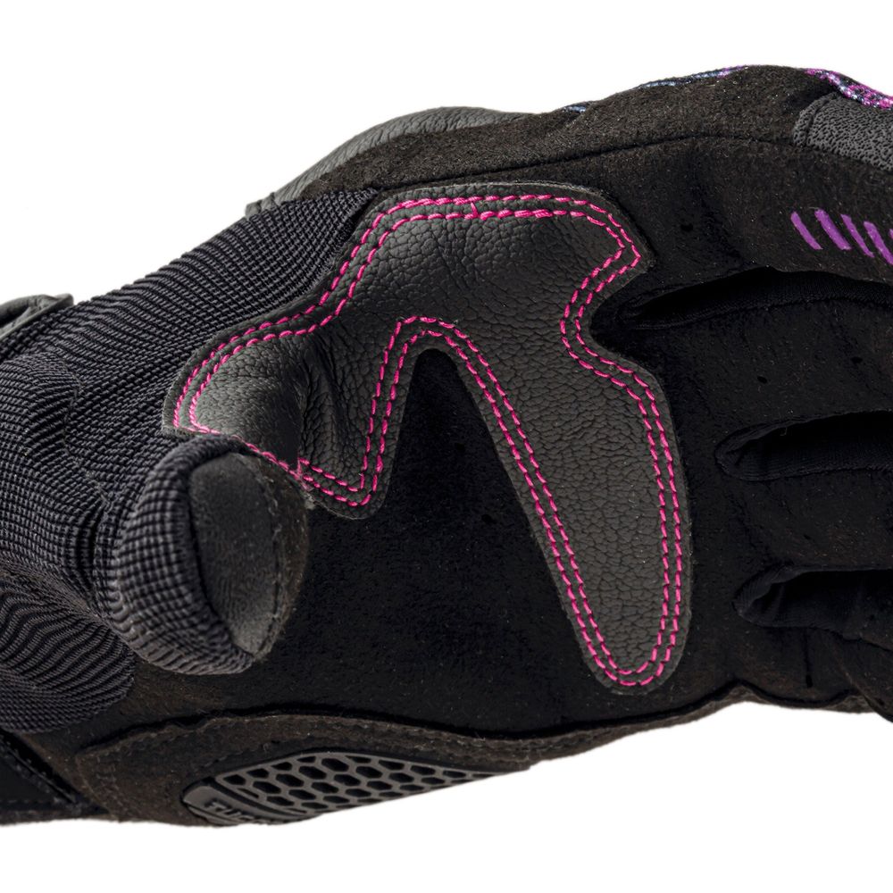 Tucano Urbano Lady Stacca Ladies Gloves Black / Violet Graphic - FREE UK Shipping, FREE 365 Day Returns | Moto Central