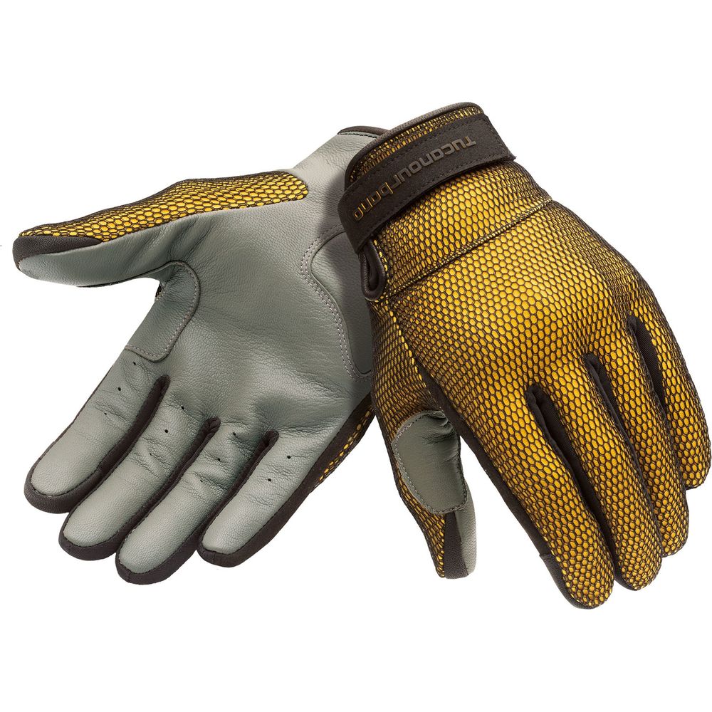 Tucano Urbano Eden Mesh Gloves Black / Toucan Yellow