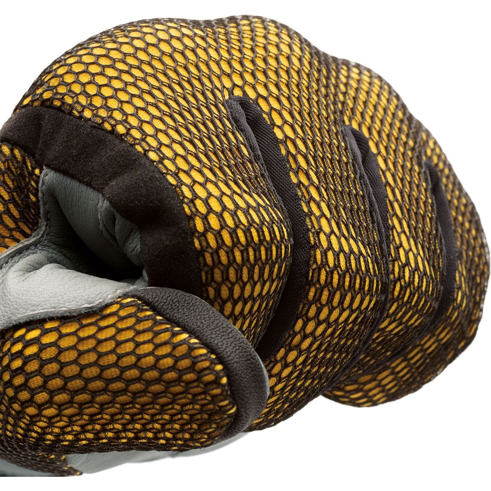 Tucano Urbano Eden Mesh Gloves Black / Toucan Yellow - FREE UK Shipping, FREE 365 Day Returns | Moto Central