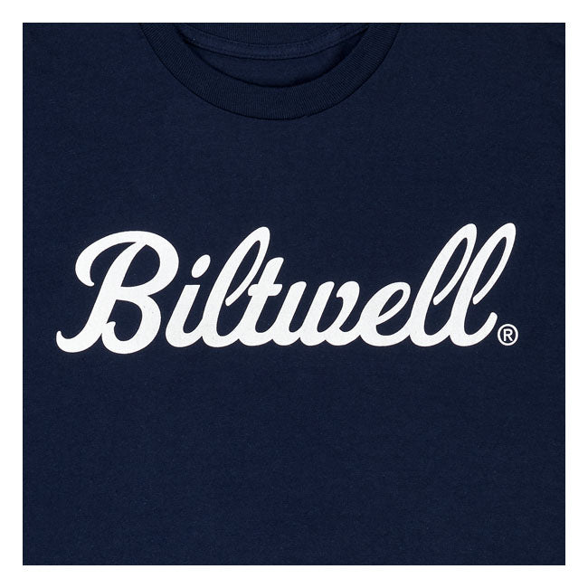 Biltwell Script T-Shirt Navy