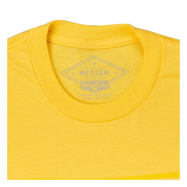 Biltwell Stripe T-Shirt Yellow