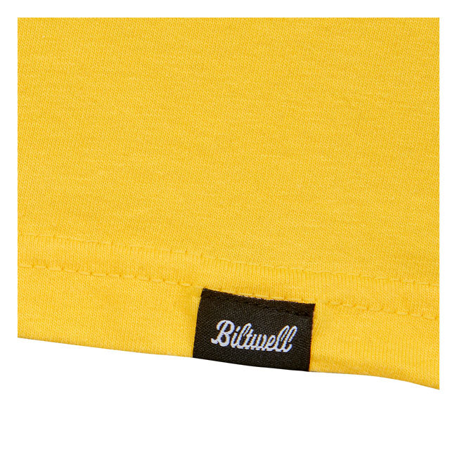 Biltwell Stripe T-Shirt Yellow