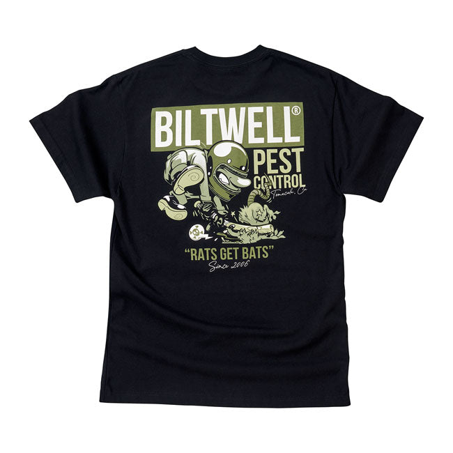 Biltwell Rats Bats Pocket T-Shirt Black