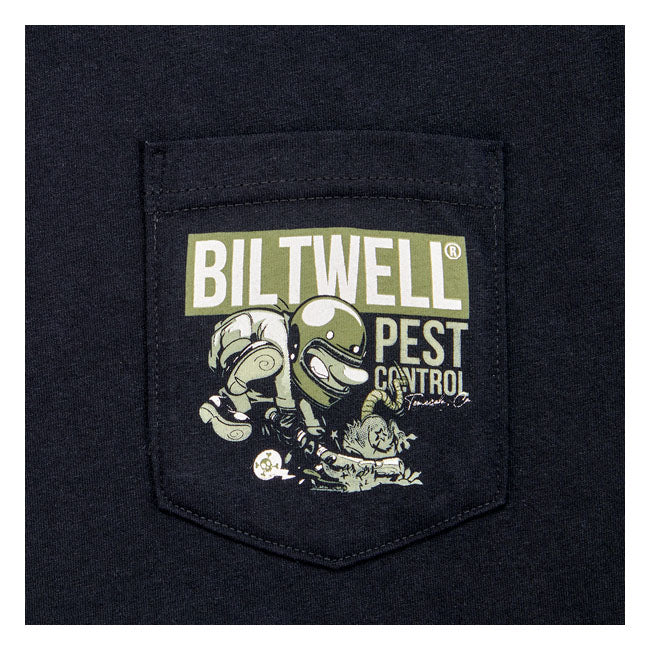 Biltwell Rats Bats Pocket T-Shirt Black