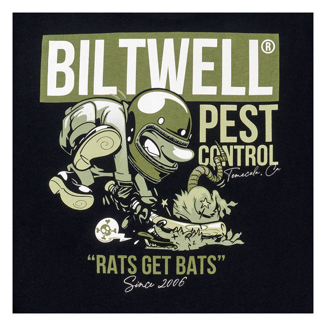 Biltwell Rats Bats Pocket T-Shirt Black