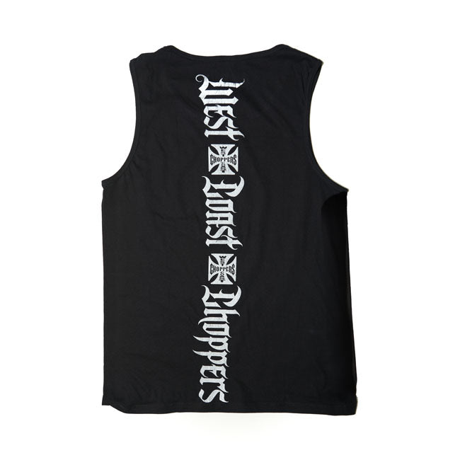 West Coast Choppers Classic Tank Top Black - FREE UK Shipping, FREE 365 Day Returns | Moto Central