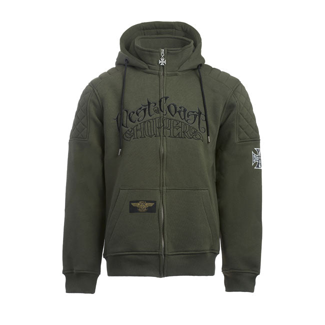 West Coast Choppers Choppers Por Vida Zip Hoodie Green