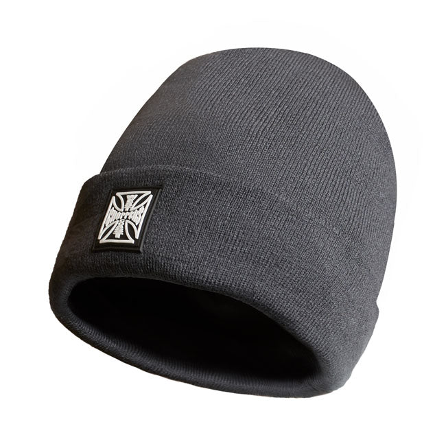 West Coast Choppers Patch Beanie Grey