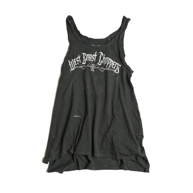 West Coast Choppers Street Ladies Top Vintage Graphite