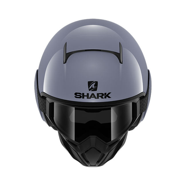 Shark Street Drak Helmet Gloss Graphite Grey - FREE UK Shipping, FREE 365 Day Returns | Moto Central