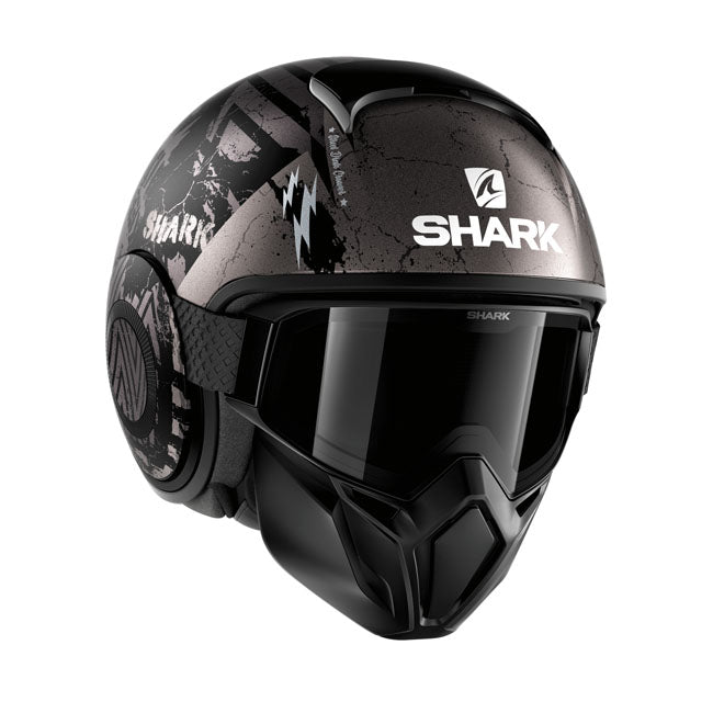 Shark Street Drak Crower Helmet Matt Black / Silver