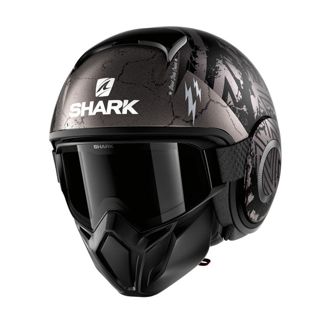 Shark Street Drak Crower Helmet Matt Black / Silver