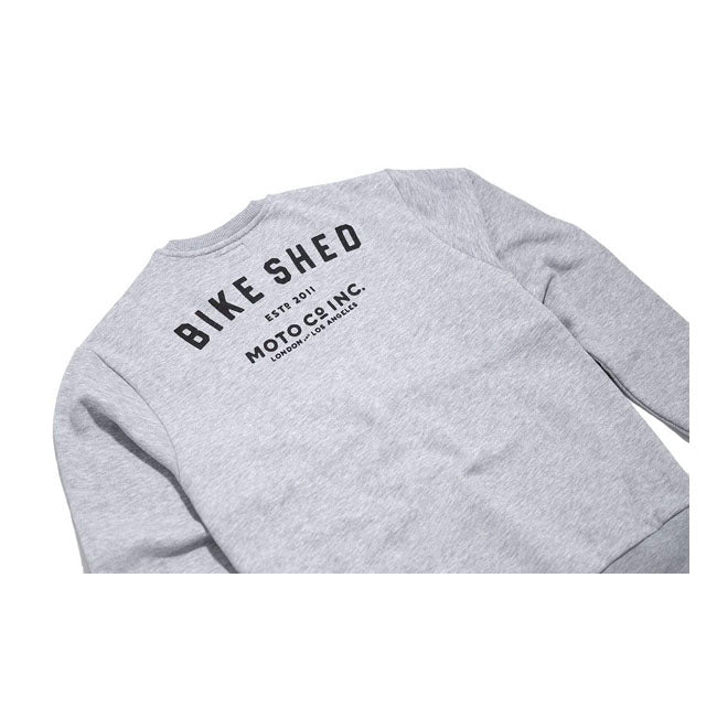 Bike Shed ESTD Sweatshirt Grey - FREE UK Shipping, FREE 365 Day Returns | Moto Central