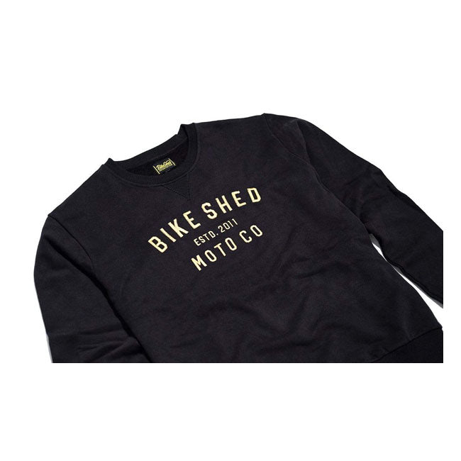 Bike Shed Moto Co Sweatshirt Black - FREE UK Shipping, FREE 365 Day Returns | Moto Central