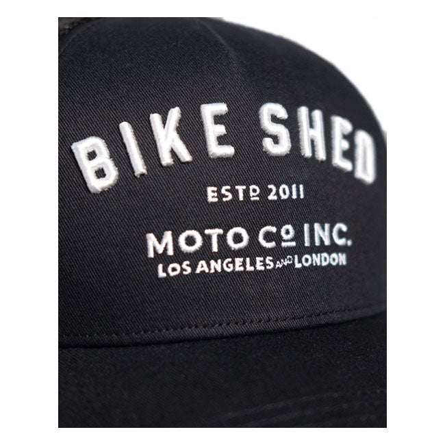 Bike Shed ESTD Trucker Cap Black - FREE UK Shipping, FREE 365 Day Returns | Moto Central