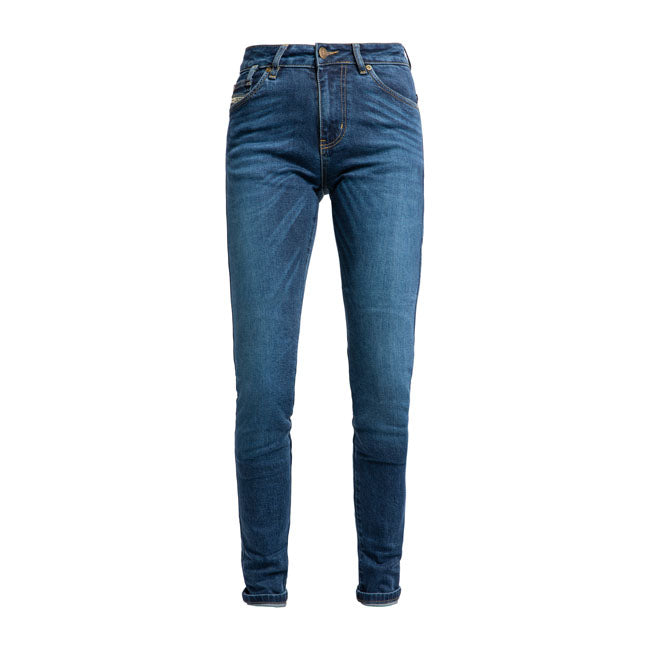 John Doe Luna High Mono Ladies Jeans Indigo - FREE UK Shipping, FREE 365 Day Returns | Moto Central