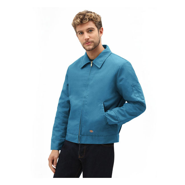 Dickies Lined Eisenhower Jacket Coral Blue - FREE UK Shipping, FREE 365 Day Returns | Moto Central