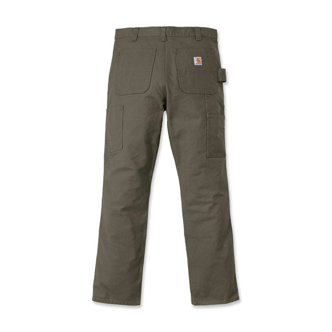 Carhartt Work Trouser Stretch Duck Double Front Tarmac  - FREE UK Shipping, FREE 365 Day Returns | Moto Central