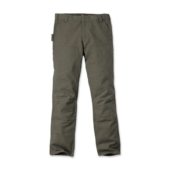 Carhartt Work Trouser Stretch Duck Double Front Tarmac  - FREE UK Shipping, FREE 365 Day Returns | Moto Central