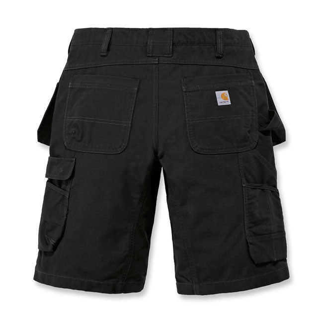 Carhartt Rugged Flex Cargo Work Shorts Black - FREE UK Shipping, FREE 365 Day Returns | Moto Central