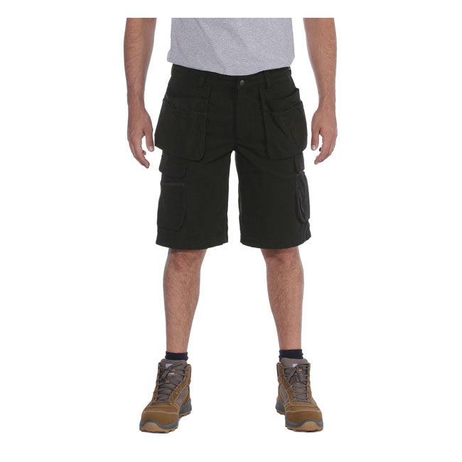 Carhartt Rugged Flex Cargo Work Shorts Black - FREE UK Shipping, FREE 365 Day Returns | Moto Central