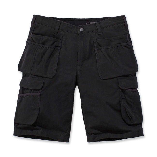 Carhartt Rugged Flex Cargo Work Shorts Black - FREE UK Shipping, FREE 365 Day Returns | Moto Central