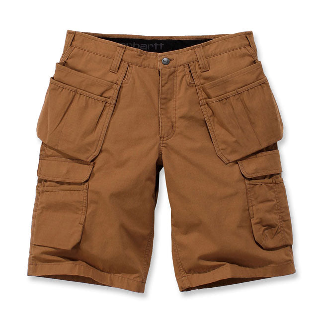 Carhartt Rugged Flex Cargo Work Shorts Carhartt Brown - FREE UK Shipping, FREE 365 Day Returns | Moto Central