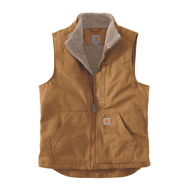 Carhartt Sherpa-Lined Mock-Neck Vest Carhartt Brown