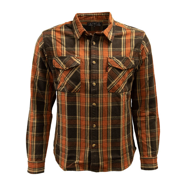 13 And A Half Magazine Woodland Checkered Shirt Brown / Orange