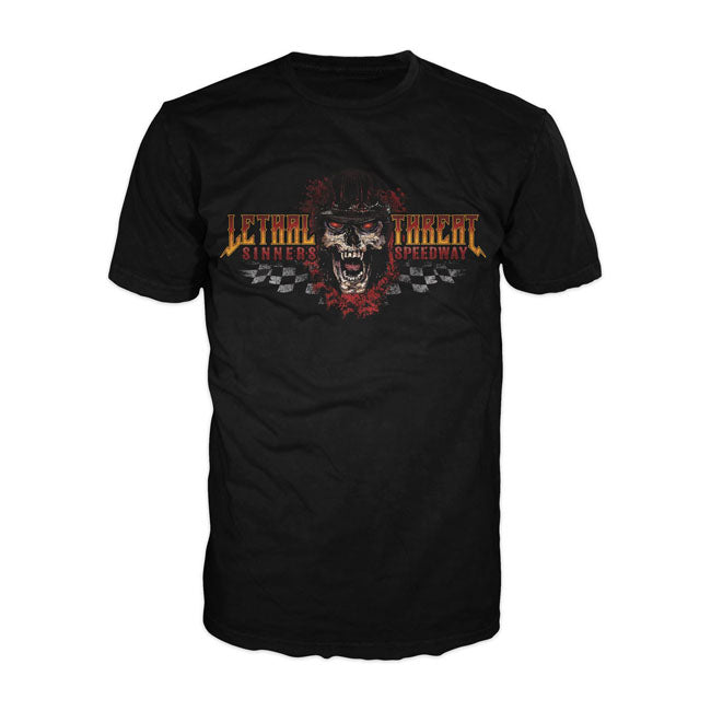 Lethal Threat Sinners Speedway T-Shirt Black