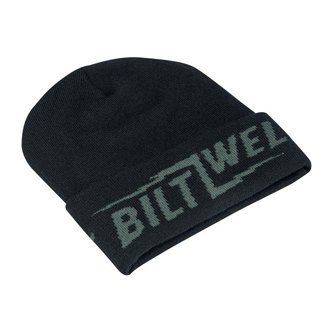 Biltwell Woven Bolts Beanie Black - FREE UK Shipping, FREE 365 Day Returns | Moto Central