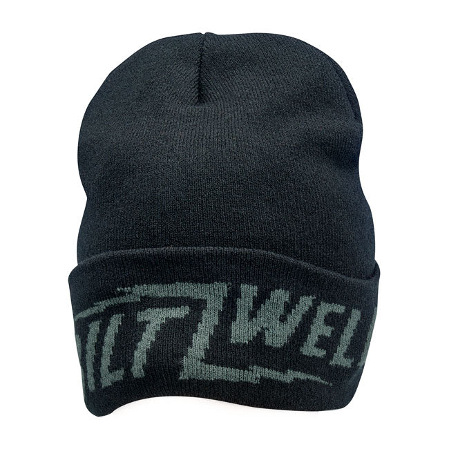 Biltwell Woven Bolts Beanie Black - FREE UK Shipping, FREE 365 Day Returns | Moto Central